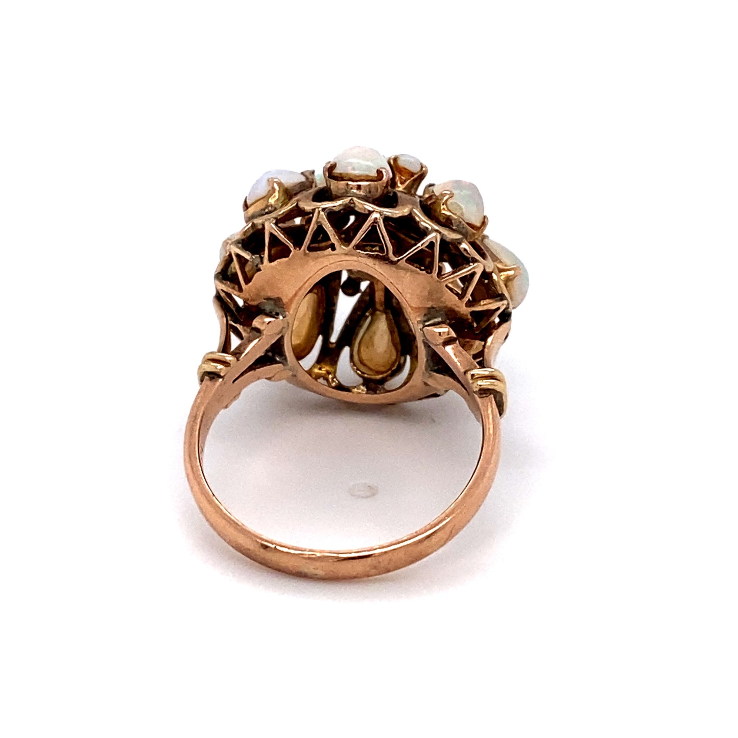 Circa 1980 4.0 Carat Opal Thai Princess Ring in 14 Karat Gold