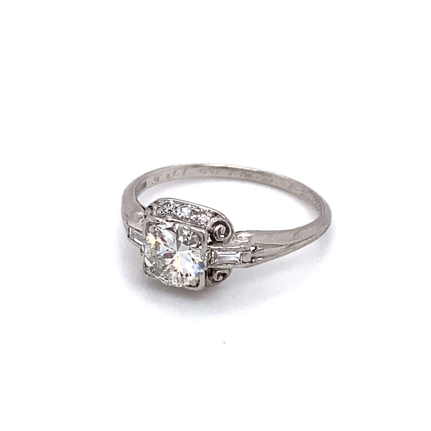 Goldsmith Bros. Circa 1932 0.80 Carat Diamond Engagement Ring in Platinum