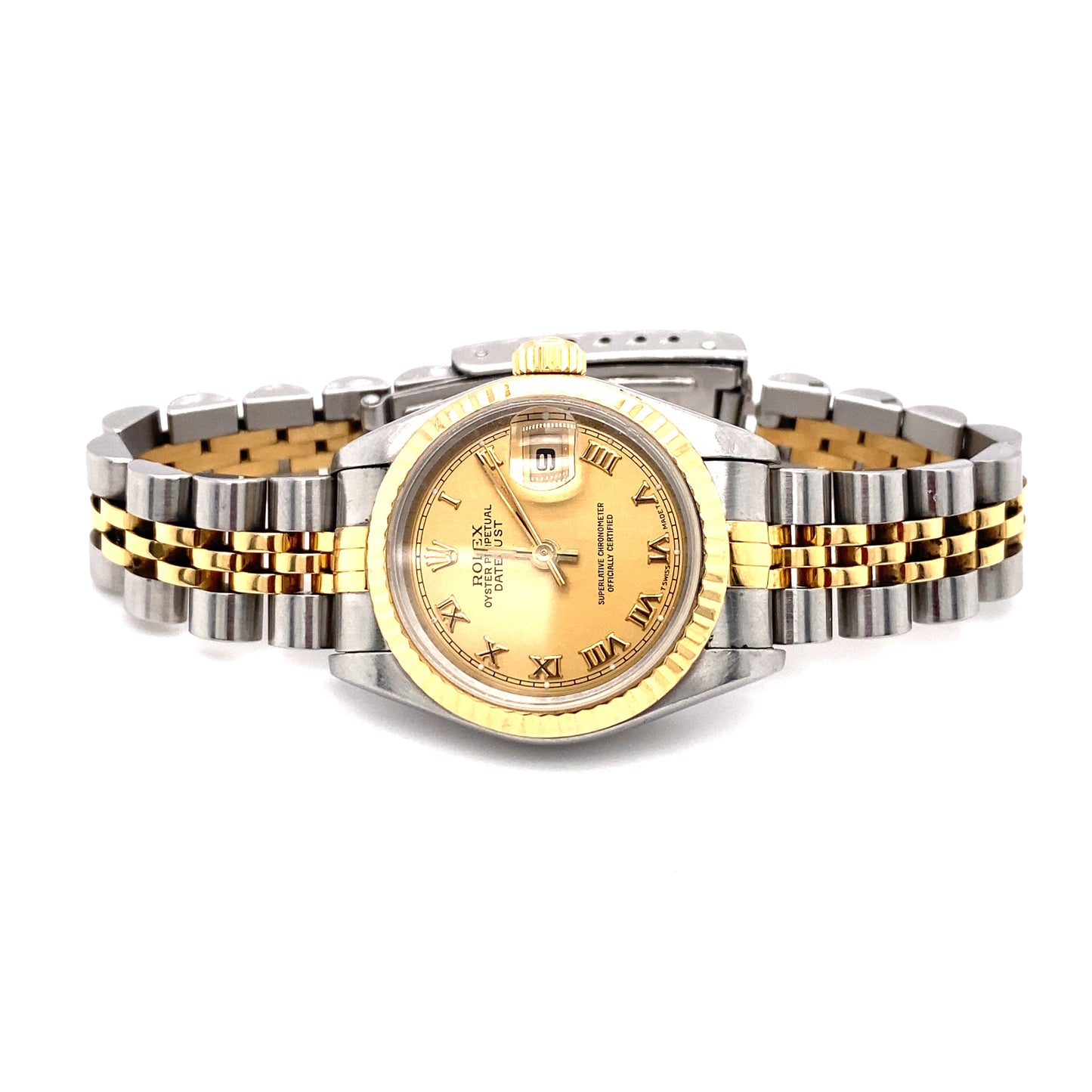 Circa 1995 Rolex Datejust Ladies' Wrist Watch in Stainless Steel and Gold