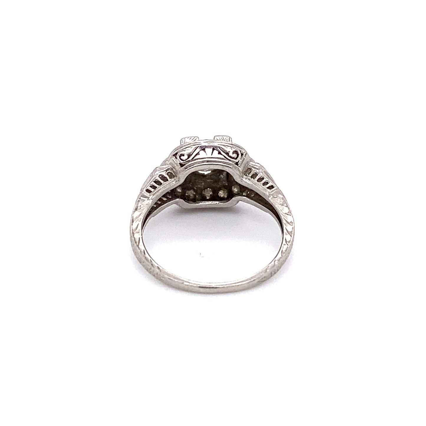 Circa 1920s 0.60 Carat Old European Cut Diamond Engagement Ring in Platinum