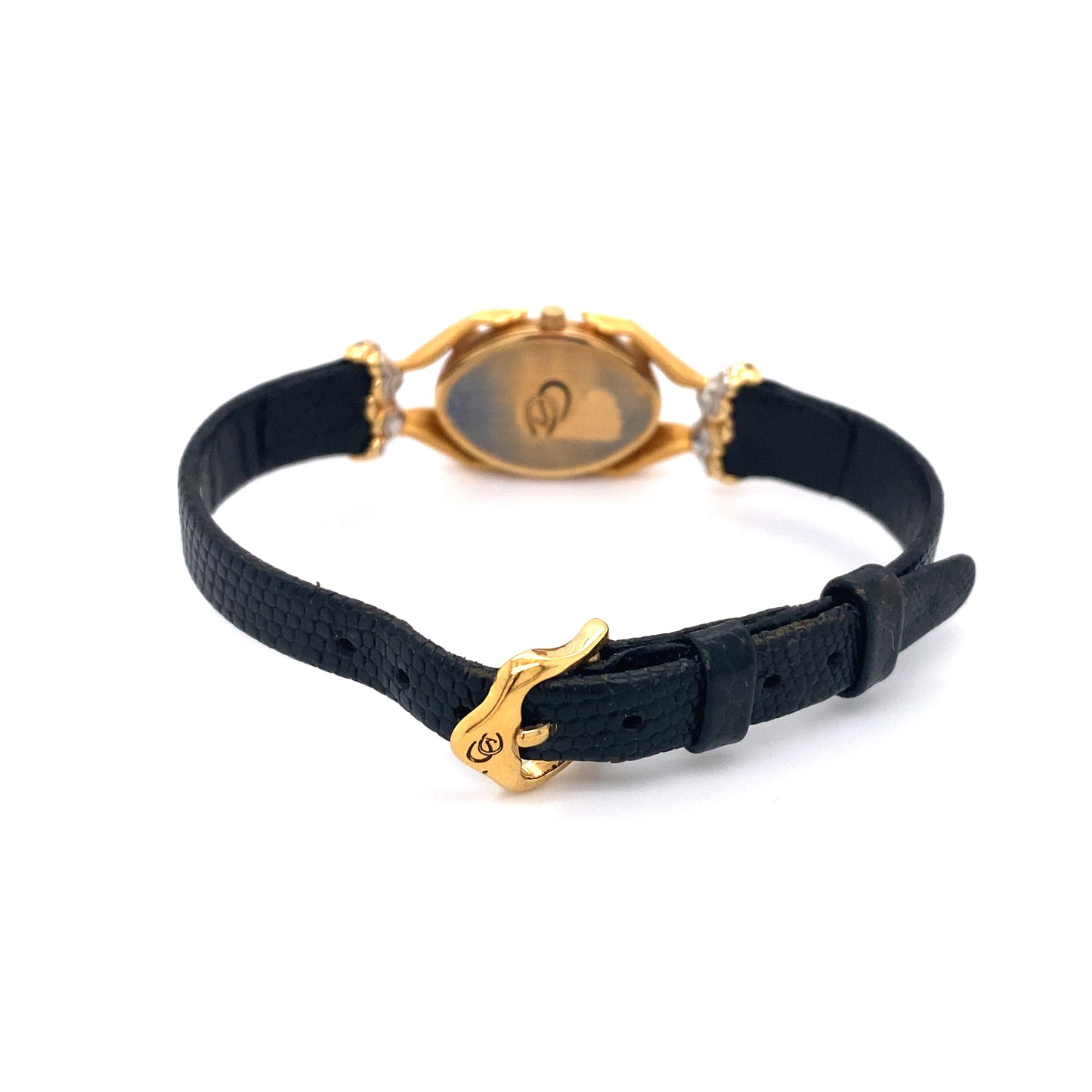Carrera y Carrera Womens Wrist Watch with Lizard Band in 18K Gold