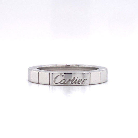 Cartier Lanier Band in 18K White Gold