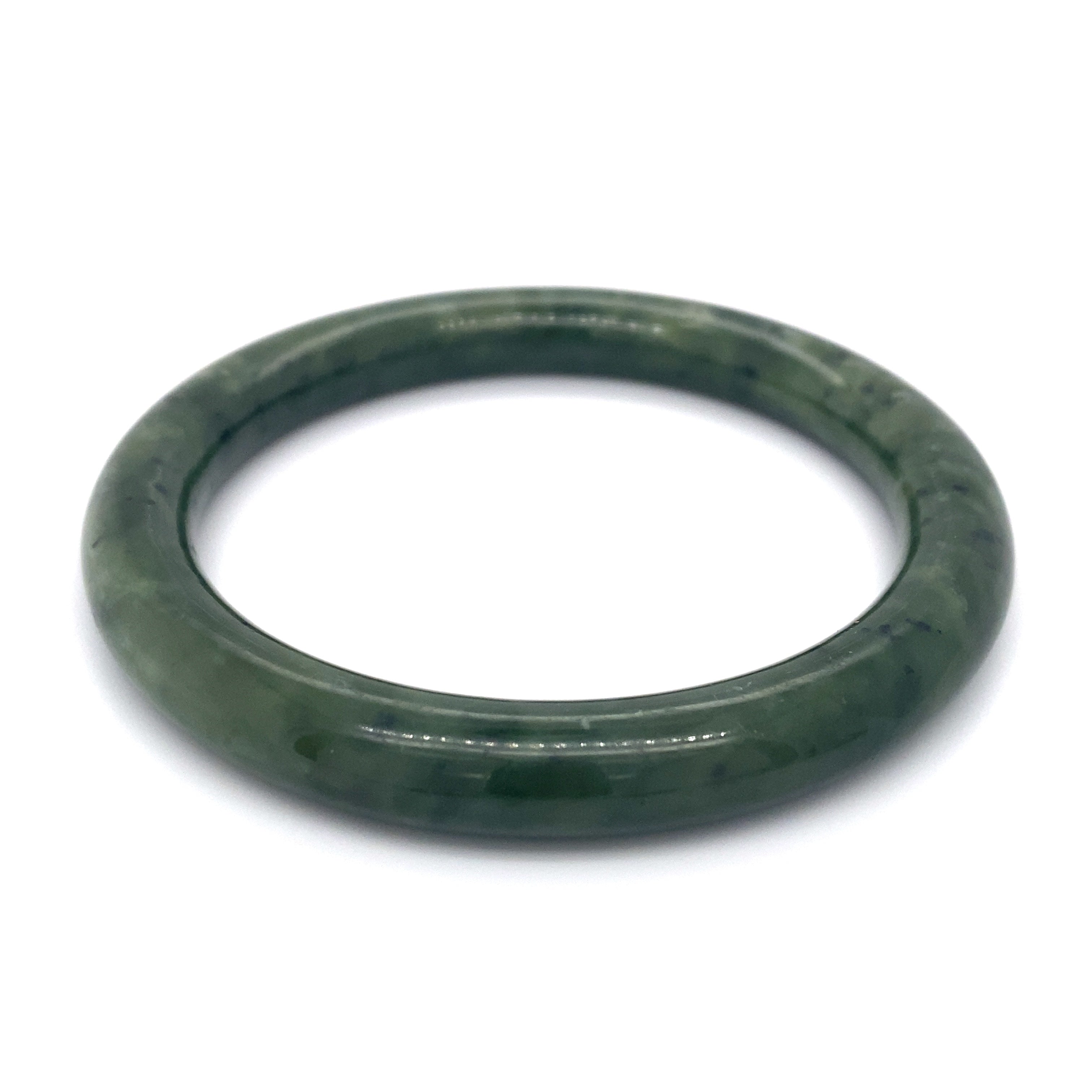 Circa 1950s Vintage Green Jade Bangle Bracelet The Verma Group