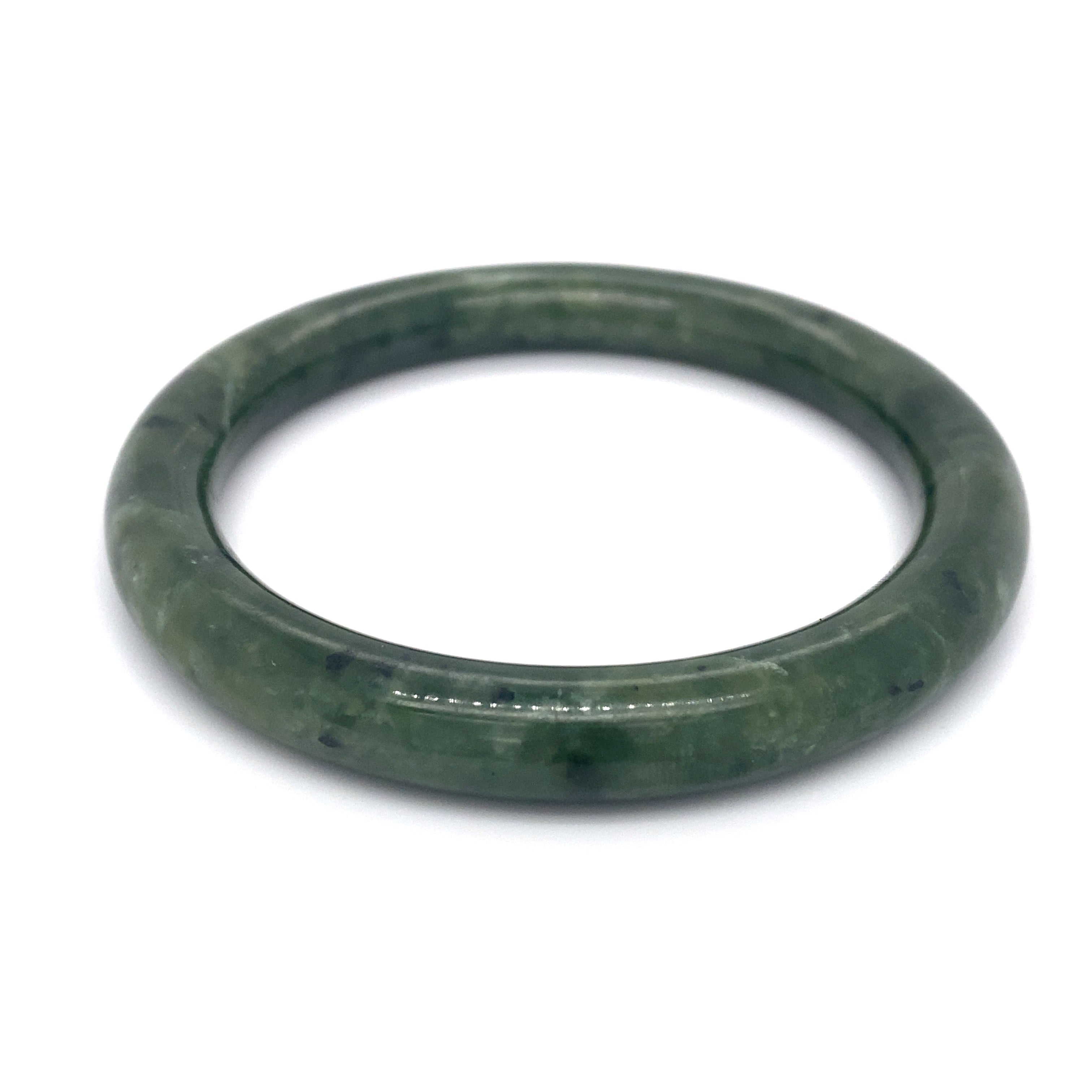Circa 1950s Vintage Green Jade Bangle Bracelet The Verma Group