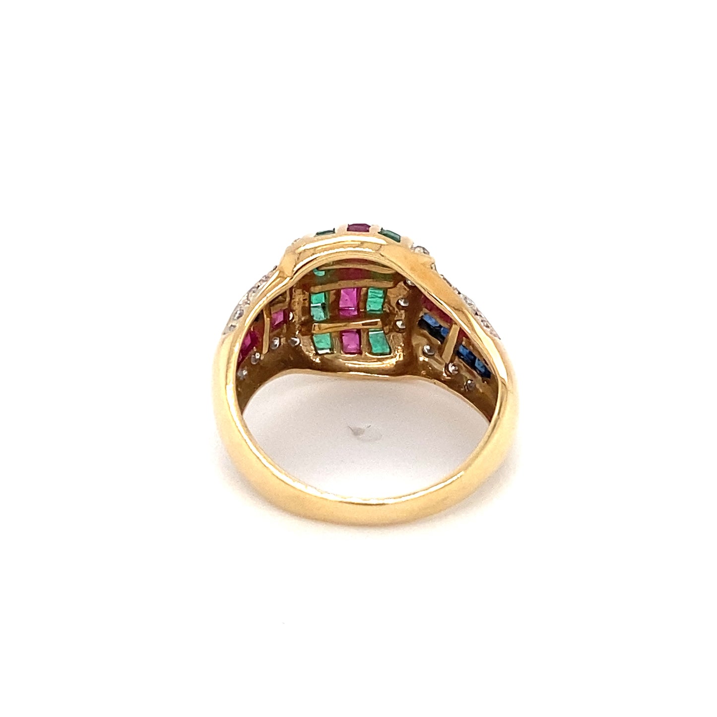 Le Vian Tutti Frutti Style Multi-Gemstone Knot Design Ring in 18K Gold