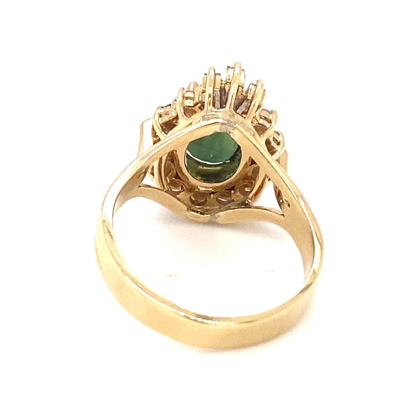 Le Vian Green Sapphire and Diamond Engagement Ring in 18K Gold