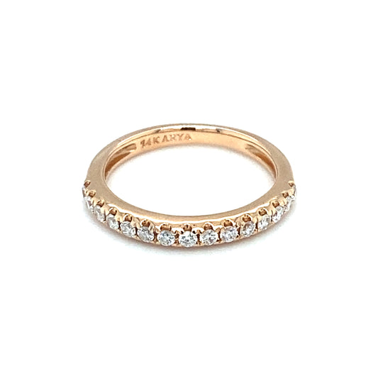 ARYA 0.28 CTW Diamond Anniversary Band in 14K Rose Gold