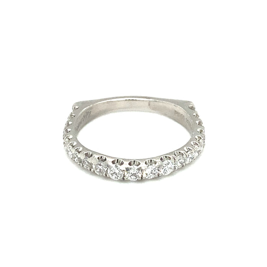 MICHAEL M. 0.80 CTW Diamond Euro Shank Wedding Band in Platinum