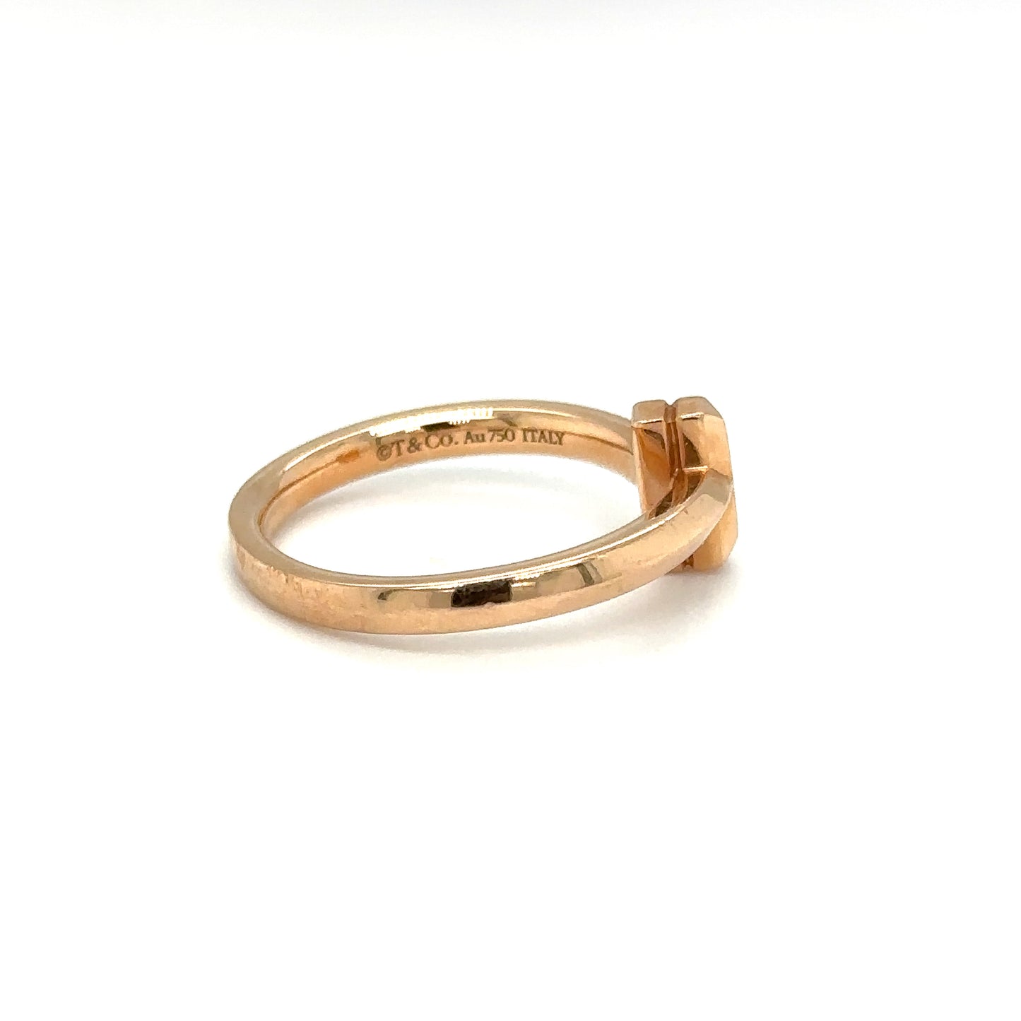 Tiffany & Co. T1 Ring With Diamonds In 18K Rose Gold