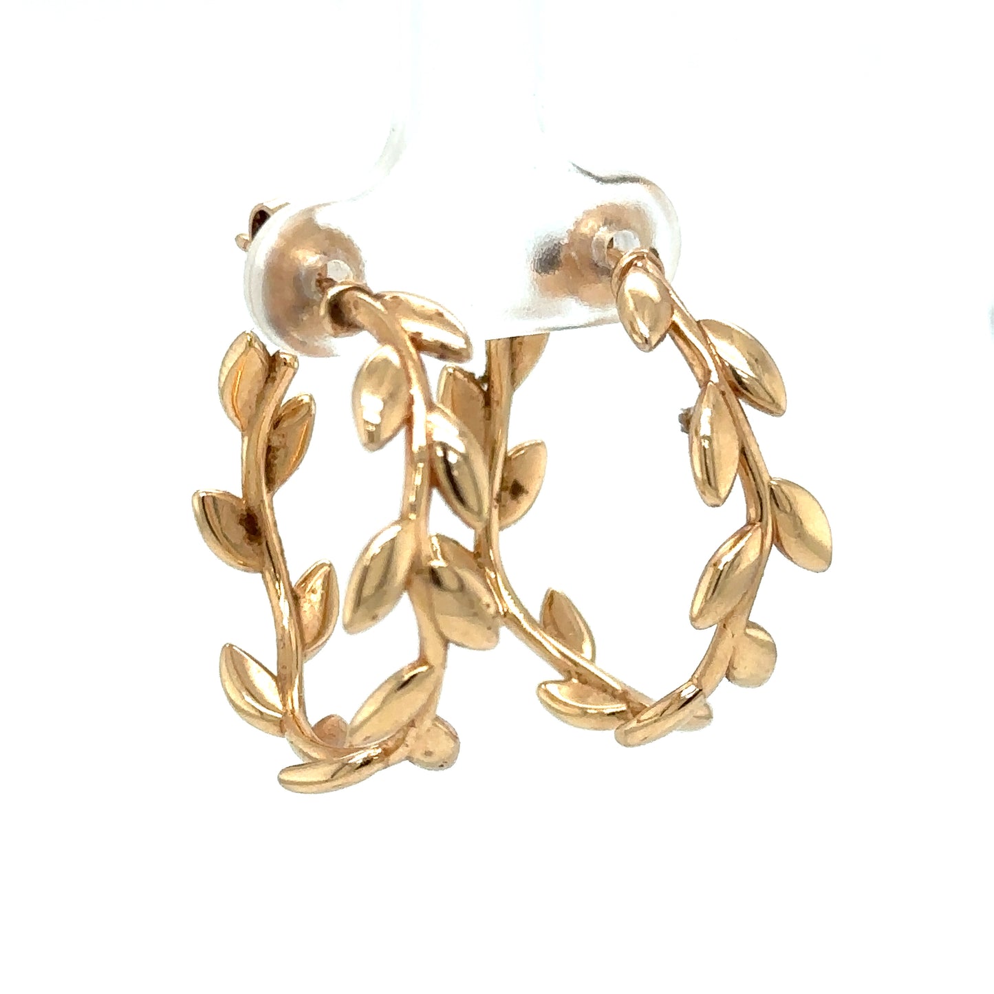 Tiffany & Co. Paloma Picasso Olive Leaf Hoop Earrings in 18K Gold