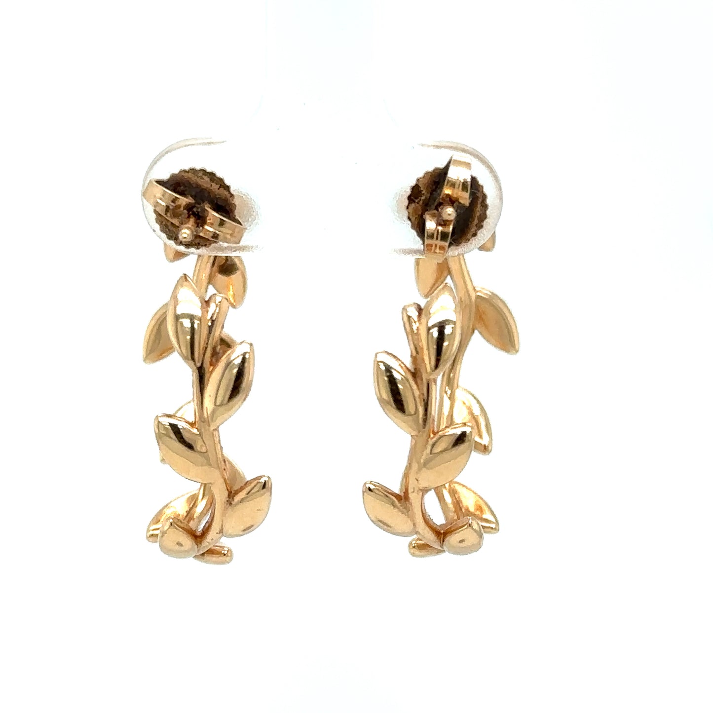 Tiffany & Co. Paloma Picasso Olive Leaf Hoop Earrings in 18K Gold