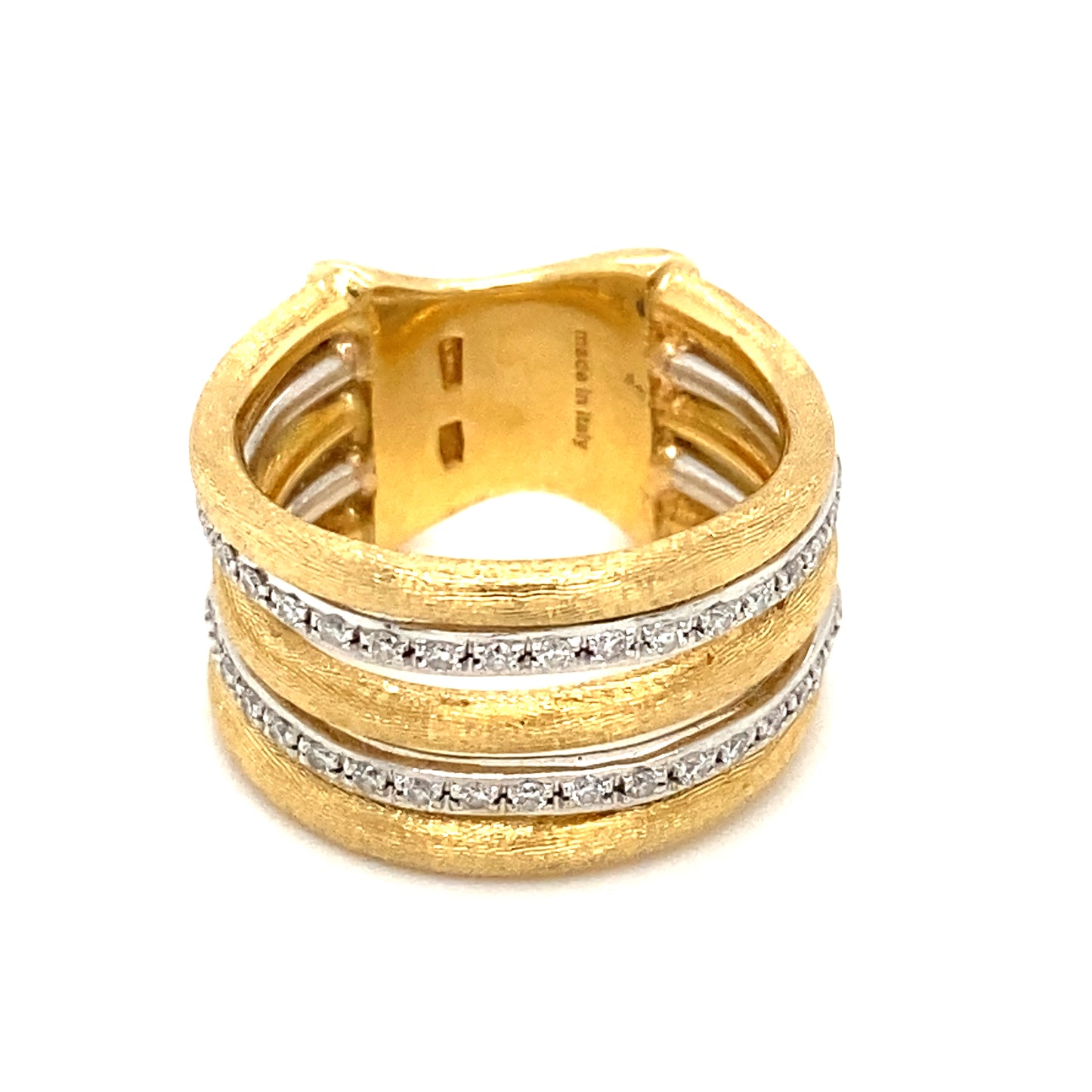 MARCO BICEGO Jaipur Five Row Alternating Diamond Band in 18K Gold