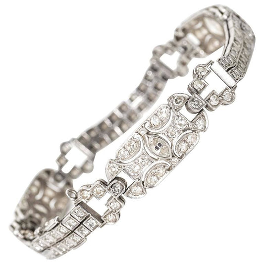 1905 Diamond & Platinum Bracelet