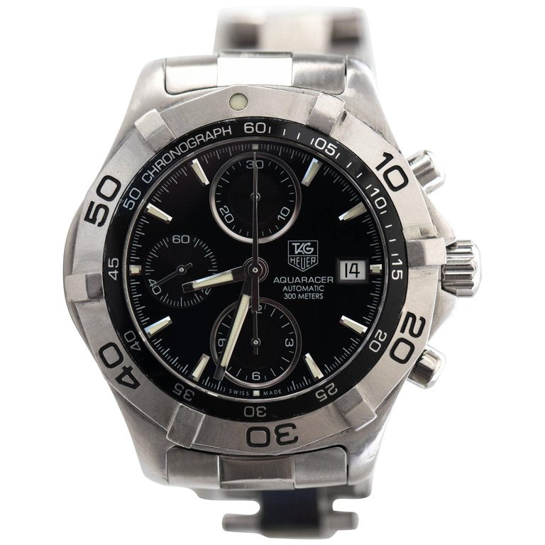 Tag Heuer 2000 Aquaracer Chronograph Stainless Steel Wrist Watch