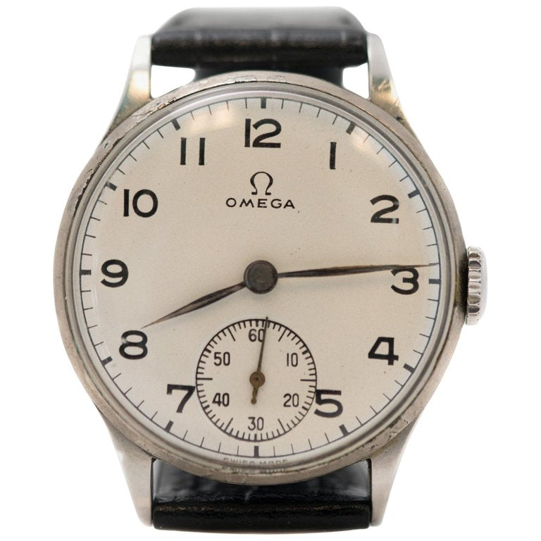 1930s Omega Stainless Steel Watch