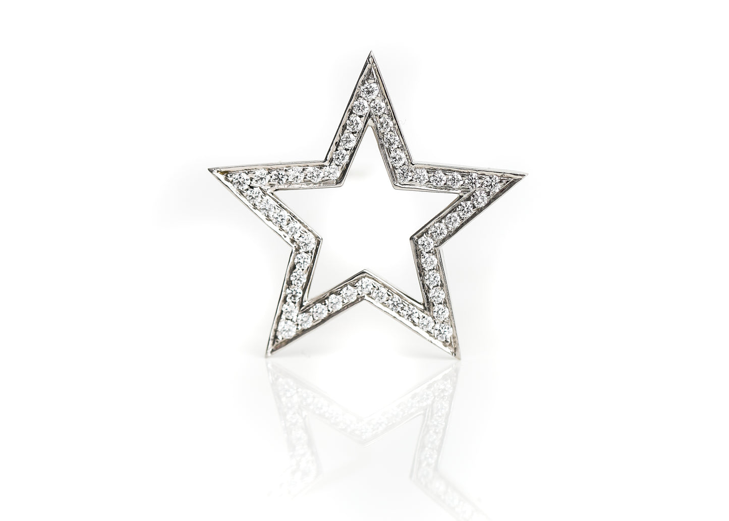 2005 Tiffany & Co. Platinum & Diamond Star Pin