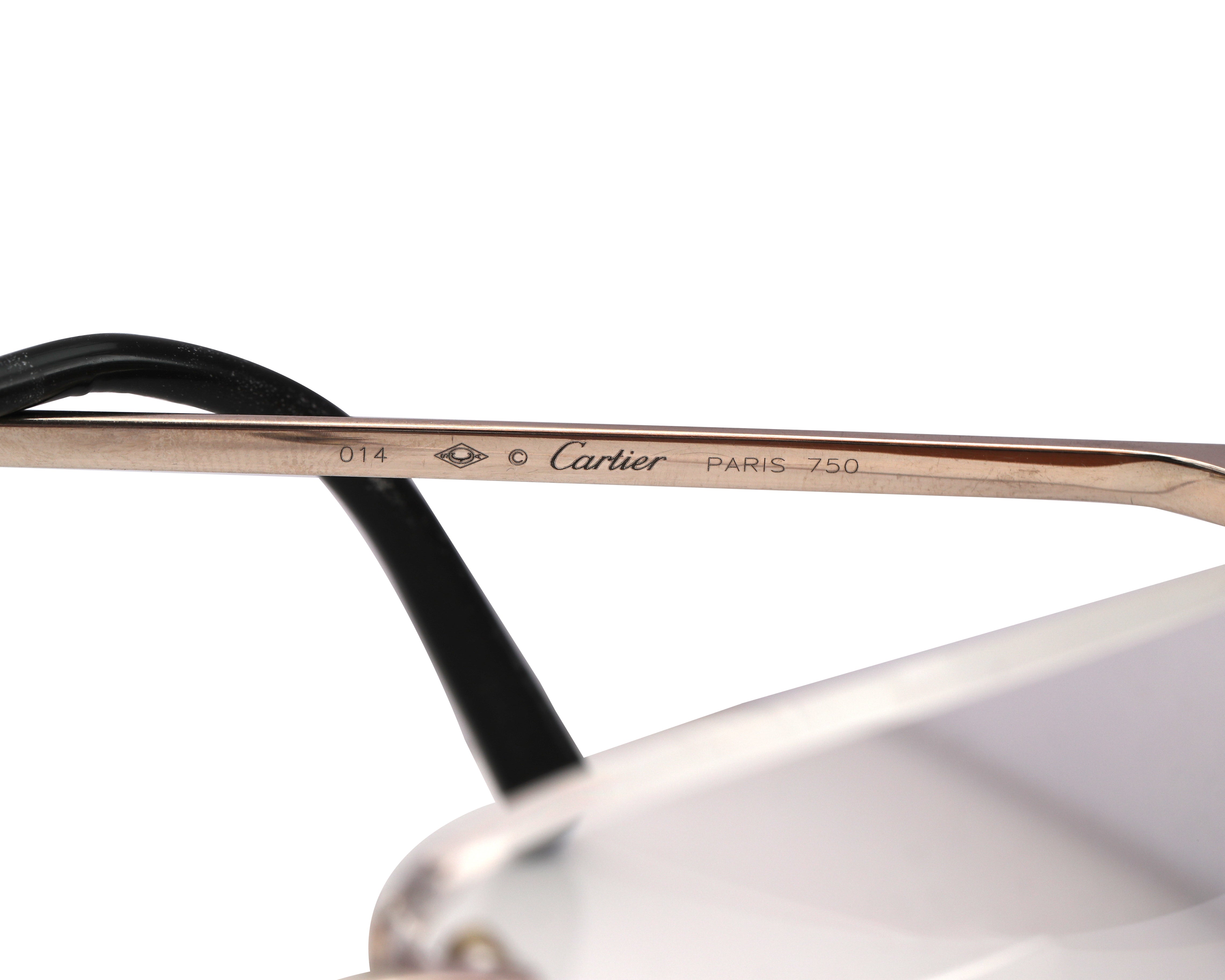 White gold cartier glasses hot sale