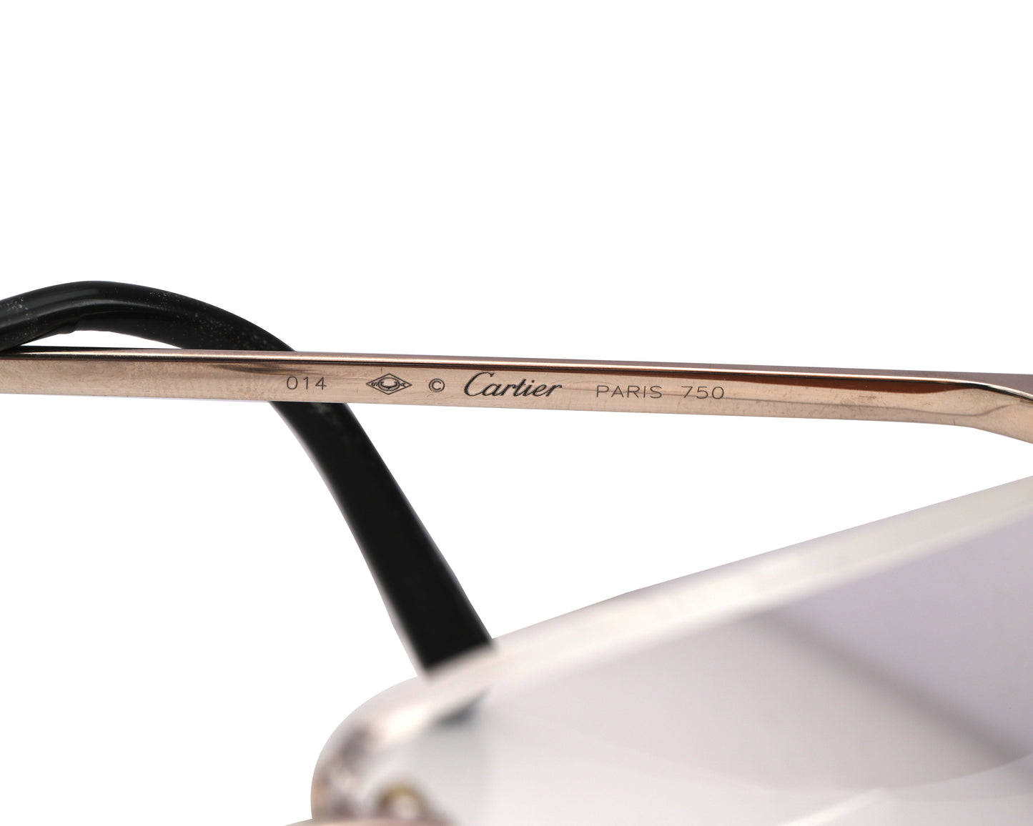 Cartier 18kt White Gold Rimless Glasses