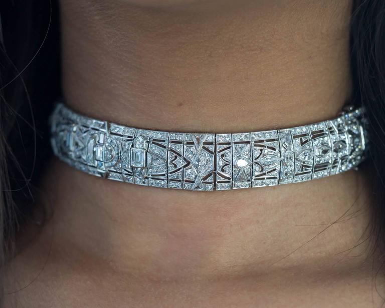 1930s Platinum, Diamond Choker Necklace – The Verma Group