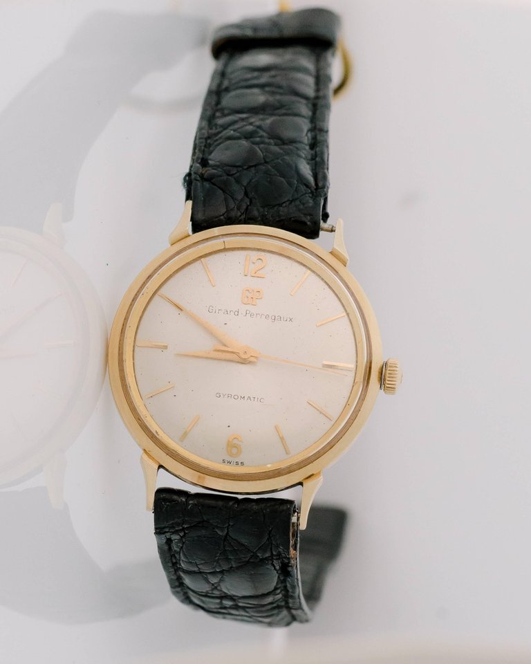 1950s Girard Perregaux Gyromatic 14K Yellow Gold Watch