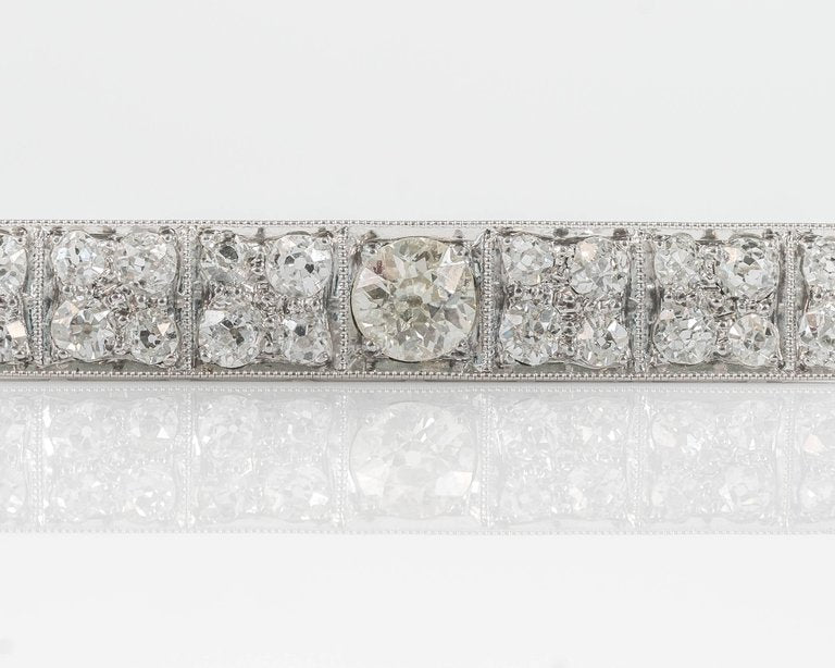 1920s Platinum, 14K White Gold & Diamond Bar Pin