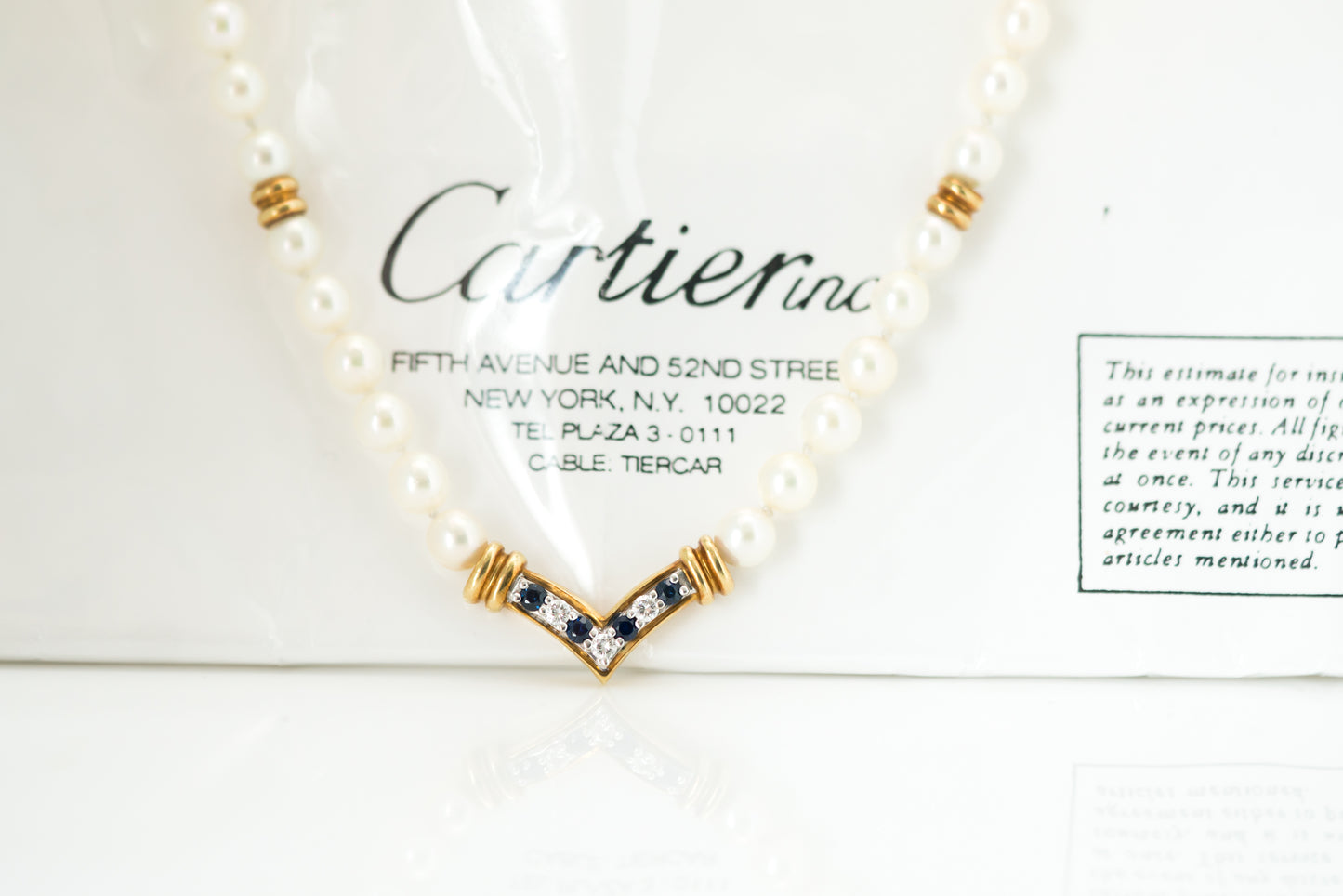 Cartier 16" Pearl Necklace