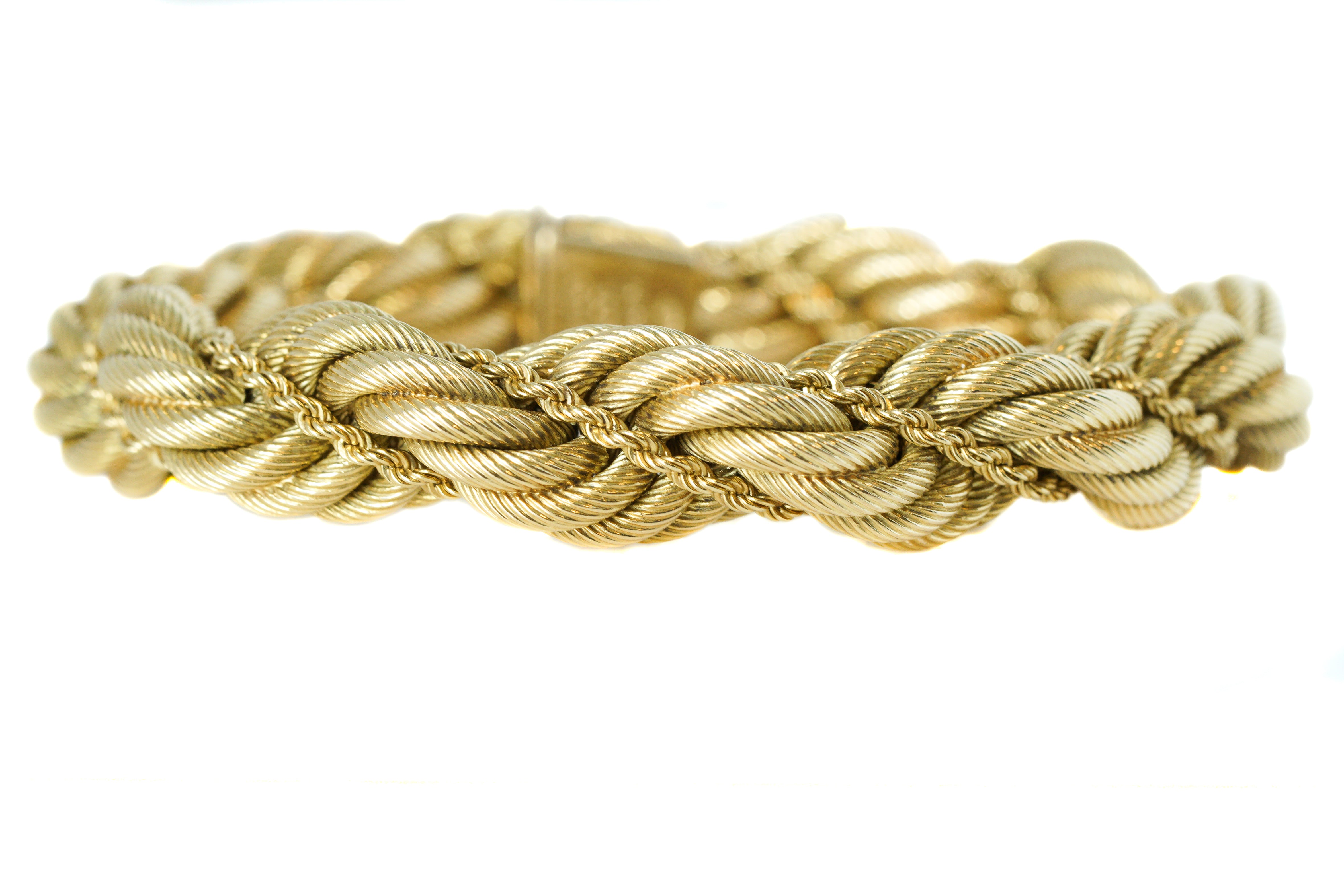 Tiffany and Co. k Gold Twisted Rope Bracelet