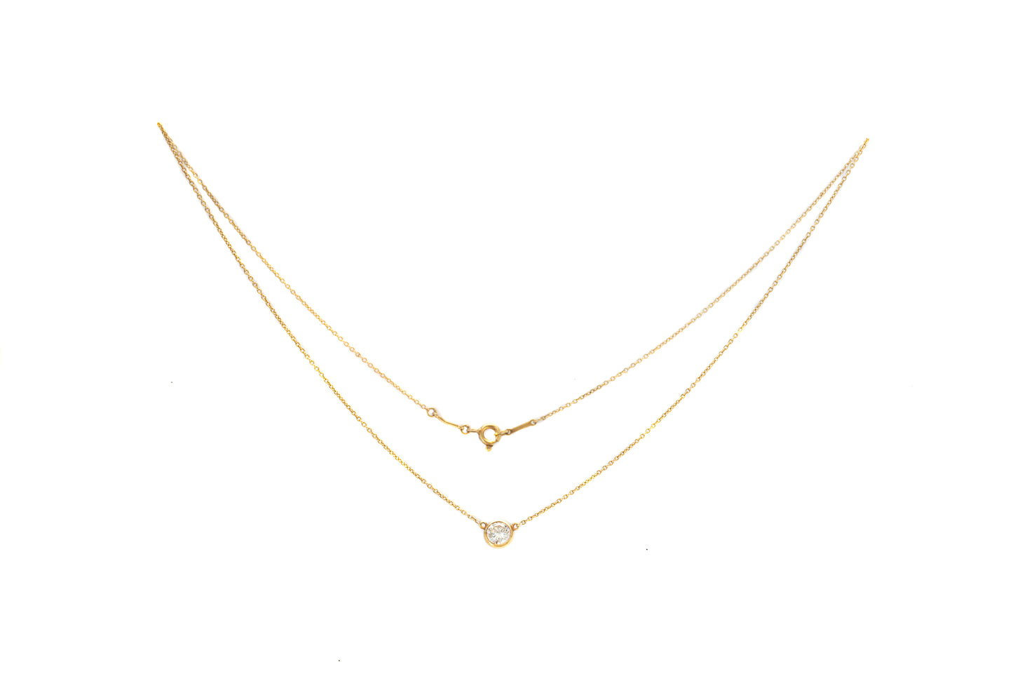 Tiffany and Co. Elsa 18k Gold Diamond Necklace
