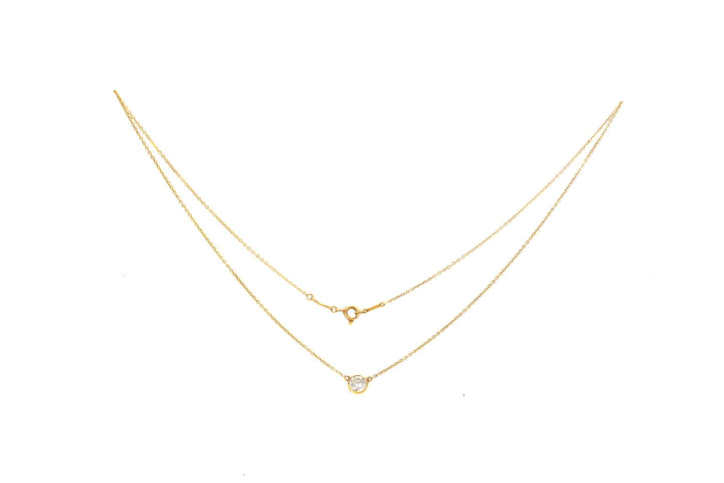 Tiffany and Co. Elsa 18k Gold Diamond Necklace