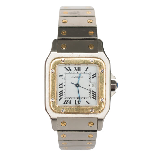 Steel & 18k Yellow Gold Cartier Watch
