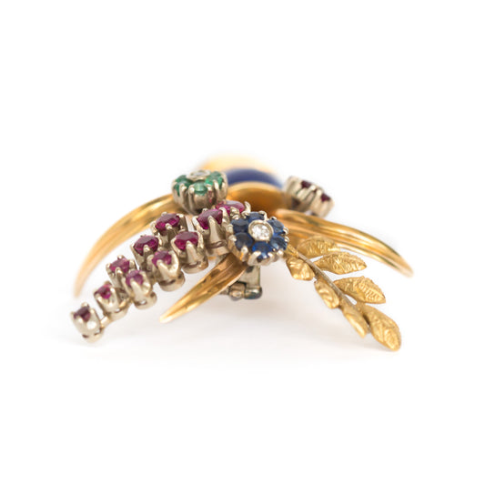 18k Yellow Gold Brooch