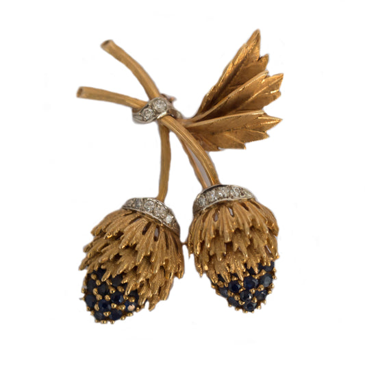 18k Yellow Gold Brooch