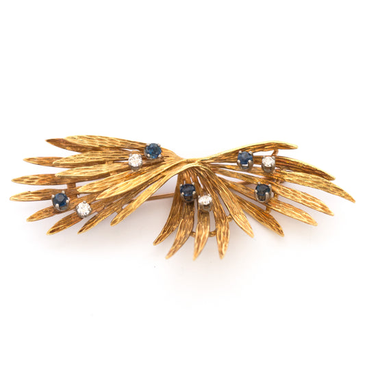 18k Yellow Gold Brooch