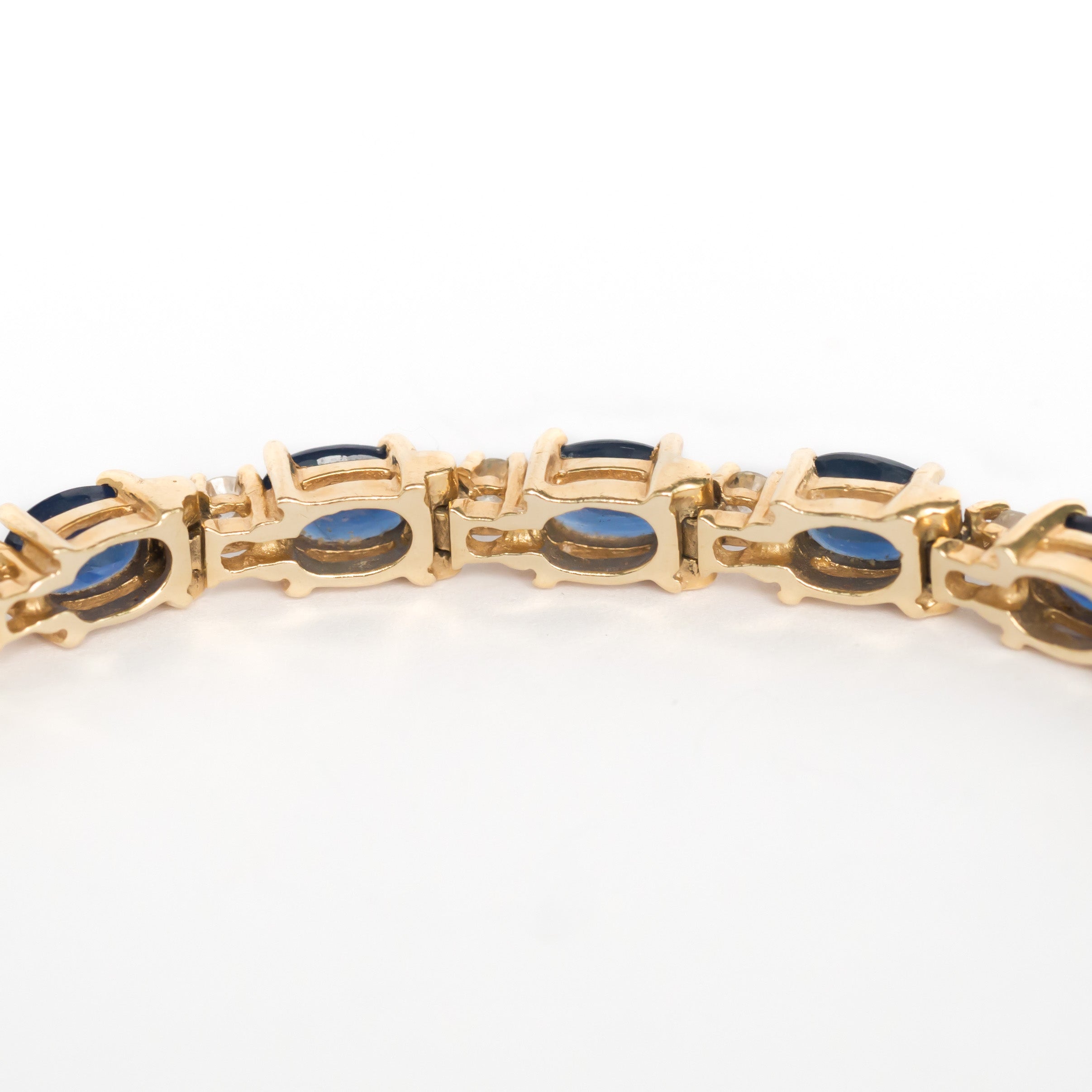 Weir Collection 18k Diamond and Sapphire Tennis Bracelet