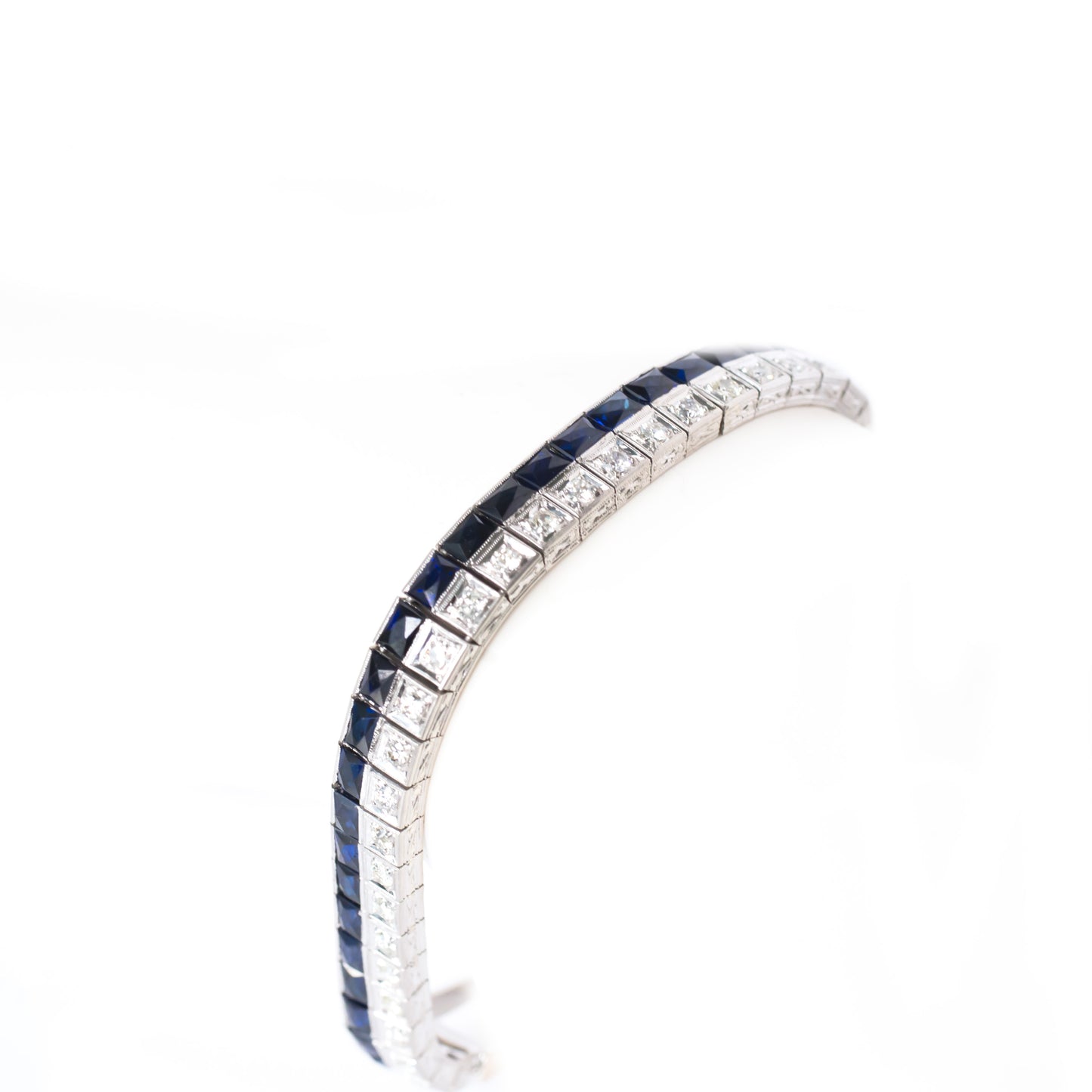 2.50 Carat Total Weight Diamond Platinum Bracelet
