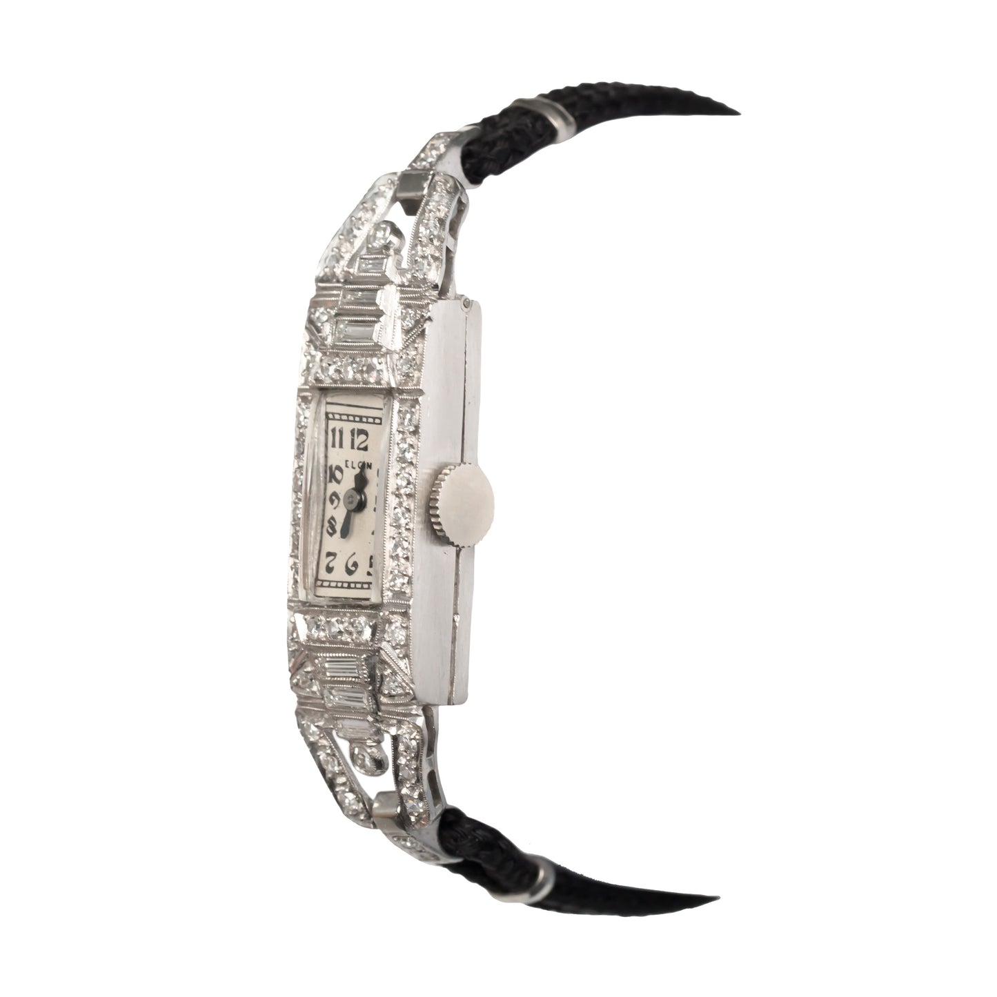 1920s Art Deco Diamond & Platinum Watch