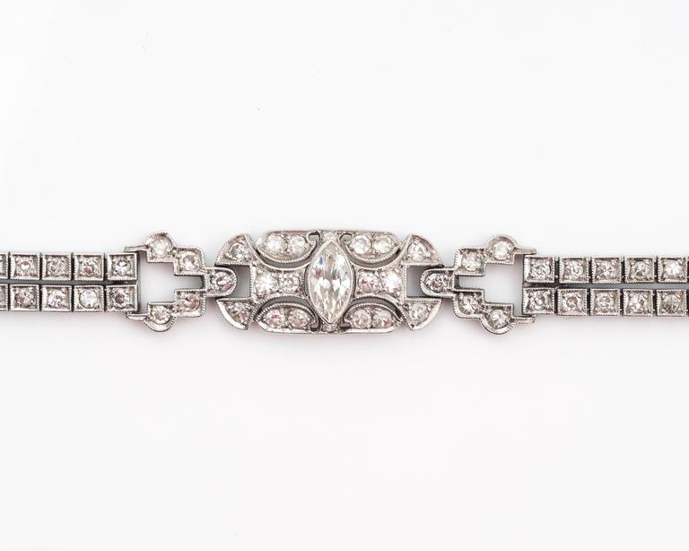 1905 Diamond & Platinum Bracelet