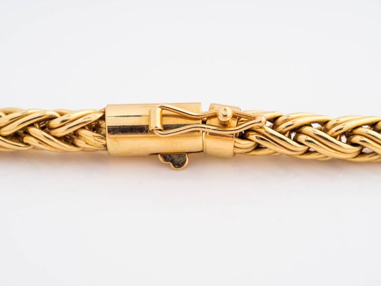 1960s Tiffany & Co. 14K Gold Wheat Braided Chain