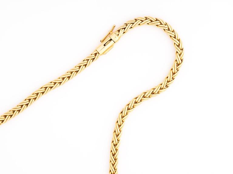1960s Tiffany & Co. 14K Gold Wheat Braided Chain