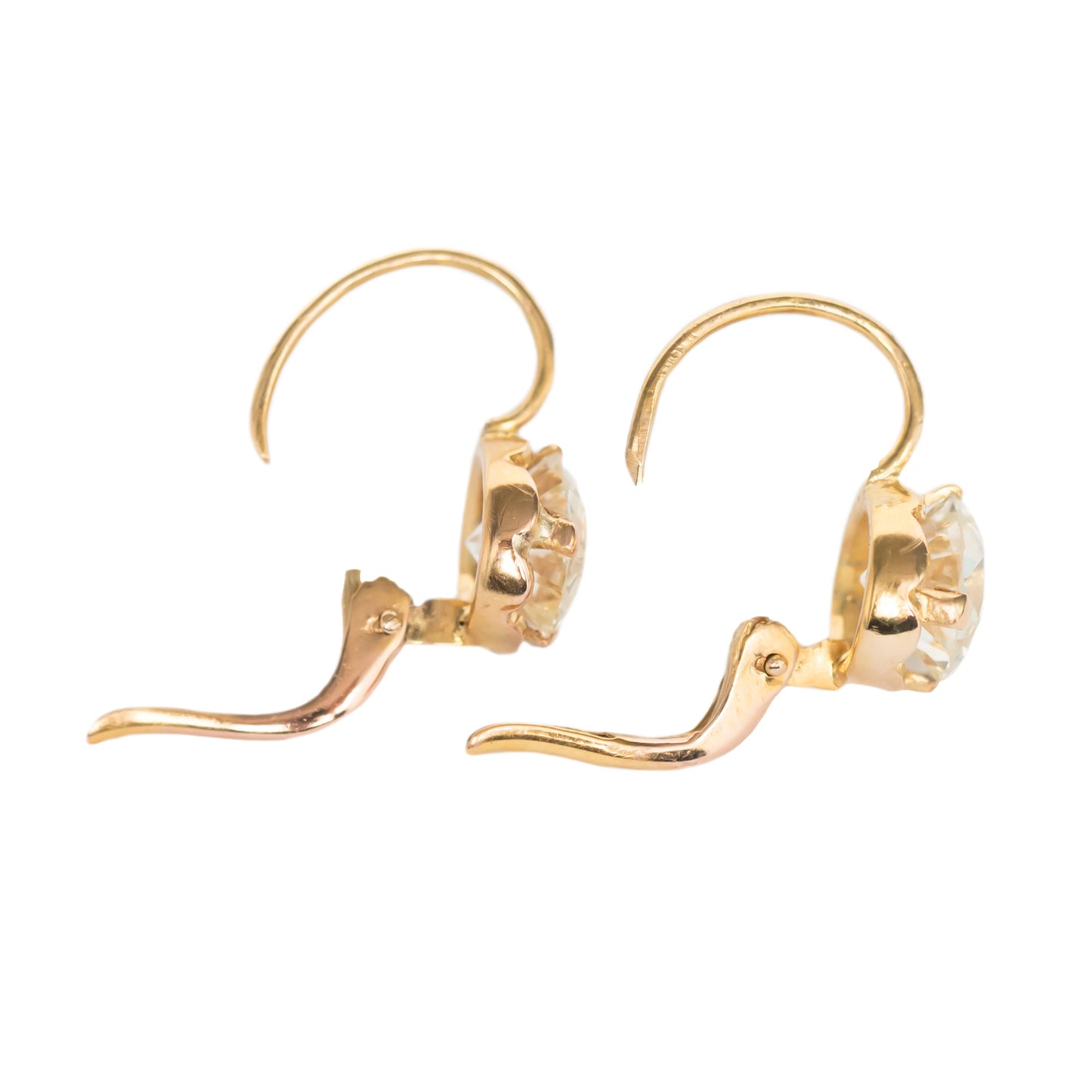 9K Yellow Gold 1.95cttw Diamond Earrings